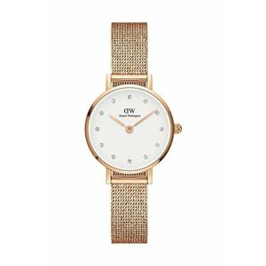 Daniel Wellington ceas Petite Lumine femei, culoarea auriu imagine