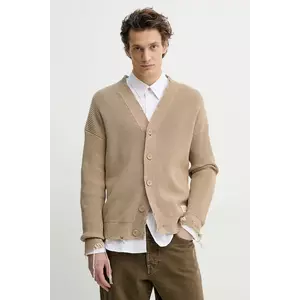 MM6 Maison Margiela cardigan din bumbac barbati, culoarea bej, SH0HP0008.M13089 imagine