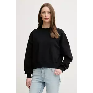 United Colors of Benetton hanorac de bumbac femei, culoarea negru, cu imprimeu, 3UNID109A imagine