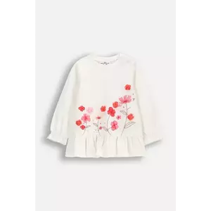 Coccodrillo longsleeve copii culoarea bej, NOSTALGIC MEADOW GIRL NEWBORN imagine