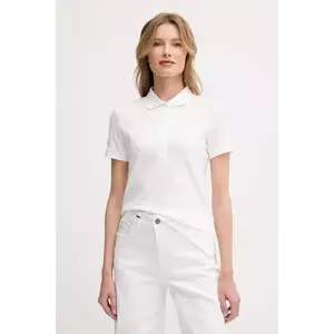 United Colors of Benetton tricou polo femei, culoarea alb, 3TQJD300W imagine
