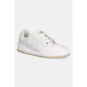 Elisabetta Franchi sneakers din piele femei, culoarea alb, SA48G51E2 imagine