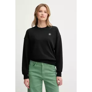 United Colors of Benetton bluză femei, culoarea negru, cu imprimeu, 31NB3M07K imagine