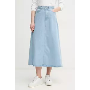 United Colors of Benetton fustă din denim midi, evazati, 43C8D004K imagine