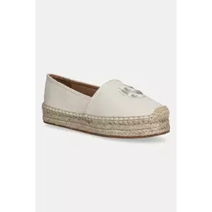 BOSS espadrile Madeira culoarea bej, cu platforma, 50542336 imagine