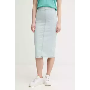 United Colors of Benetton fustă din denim midi, evazati, 4ORHD004O imagine