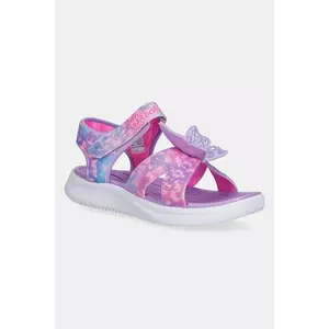 Skechers sandale copii S LIGHTS-JUMPSTERS SANDAL-BU culoarea violet, 303109L imagine