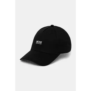 Sisley șapcă de baseball din bumbac culoarea negru, cu imprimeu, 6G0PWA013 imagine