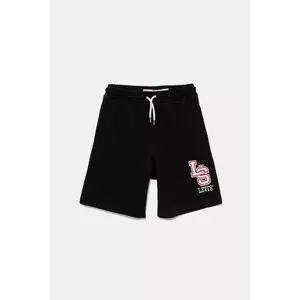 Levi's pantaloni scurți copii MONOGRAM SHORTS culoarea negru, 9EM368 imagine