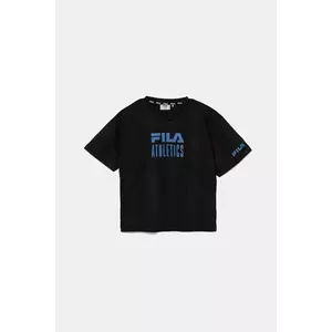 Fila tricou copii IGGENSBACH culoarea negru, cu imprimeu, FAT0670 imagine