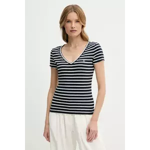 Tommy Jeans tricou femei, culoarea albastru marin, DW0DW17385 imagine
