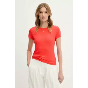 Tommy Jeans tricou femei, culoarea portocaliu, DW0DW17383 imagine