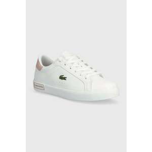 Lacoste sneakers pentru copii Vulcanized sneakers culoarea alb imagine