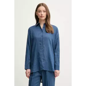 United Colors of Benetton camasa de in culoarea verde, cu guler clasic, regular imagine