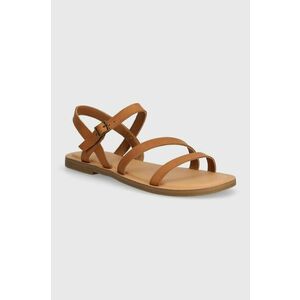 Toms sandale de piele Kira femei, culoarea bej, 10020825 imagine