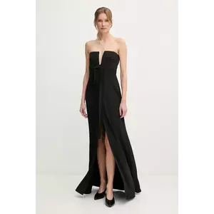 Sandro Ferrone rochie culoarea negru, maxi, drept, S23XBEBUSSOLE imagine