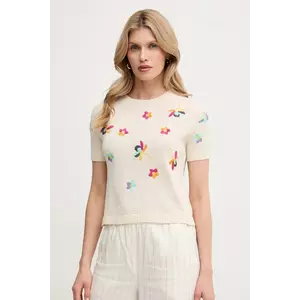 MAX&Co. tricou femei, culoarea bej, 2516361044200 imagine
