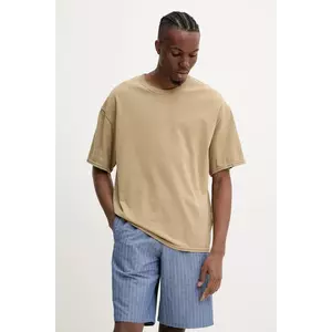 American Vintage tricou din bumbac barbati, culoarea verde, uni, MFAZ02CE25 imagine