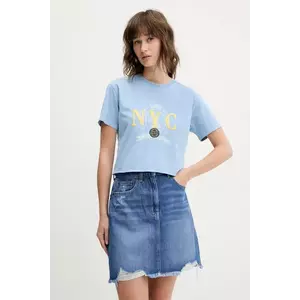 Tommy Jeans tricou din bumbac femei, DW0DW20424 imagine
