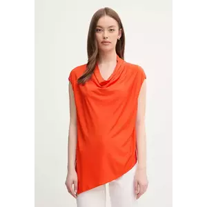 Sisley bluză femei, culoarea rosu, uni, 5FNTLQ08P imagine
