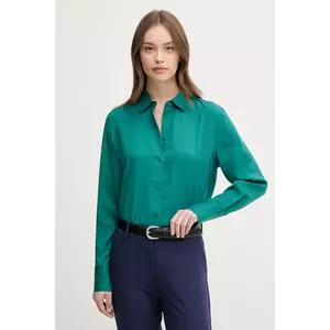 Mos Mosh camasa femei, culoarea albastru marin, cu guler clasic, regular, 167230 imagine