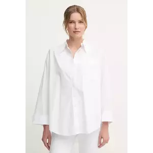 Barbour cămașă din bumbac Angela femei, culoarea alb, cu guler clasic, relaxed, LSH1663WH11 imagine