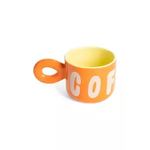 Helio Ferretti cană Orange Coffee culoarea portocaliu imagine