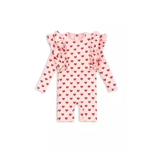 Konges Sløjd costum de baie dintr-o bucată pentru copii MANUCA FRILL ONESIE GRS culoarea roz, KS103262 imagine