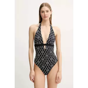Max Mara Beachwear costum de baie reversibil dintr-o bucată culoarea negru, cupa moale, 2516831189600 imagine