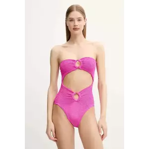 PARAMIDONNA costum de baie dintr-o bucată Rene culoarea roz, cupa moale, SS25SRNF imagine