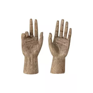 Bloomingville figurină decorativă Teis 2-pack culoarea bej imagine