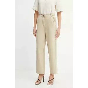 MAX&Co. pantaloni de bumbac high waist, 2516131013200 imagine