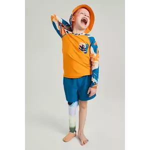 Reima longsleeve de baie pentru copii Kroolaus culoarea portocaliu, 5200150A imagine