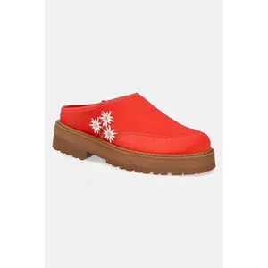 Diemme papuci din piele Maggiore femei, culoarea portocaliu, DI25SPMAW-M06S006COR imagine