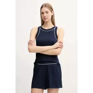 Lacoste pijama femei, culoarea bleumarin, 4F8400 imagine
