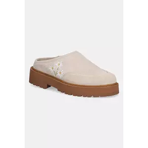 Diemme papuci din piele Maggiore femei, culoarea bej, DI25SPMAW-M06S006CRE imagine