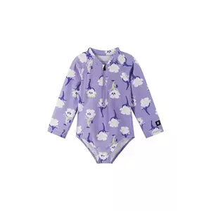 Reima costum de baie dintr-o bucată pentru bebeluși Pihlis culoarea violet, 5200417A imagine