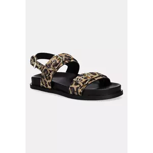 AGL sandale de piele Cristina femei, culoarea negru, D690001PGNAGAL0612 imagine
