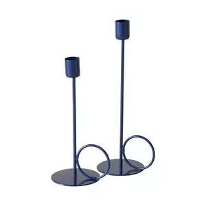 Boltze sfeșnic decorativ Mega 2-pack culoarea bleumarin imagine