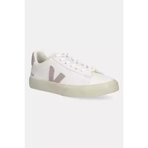 Veja sneakers din piele Campo femei, culoarea alb, CP0503886A imagine
