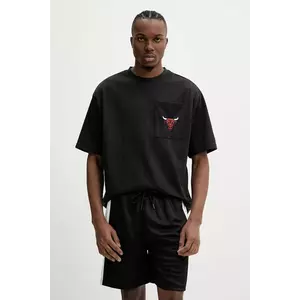 New Era tricou bărbați, culoarea negru, cu imprimeu, 60596442 imagine
