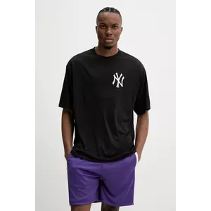 New Era tricou bărbați, culoarea negru, cu imprimeu, 60596365 imagine