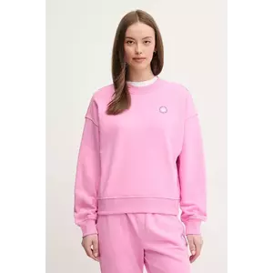 United Colors of Benetton bluză femei, culoarea roz, cu imprimeu, 31NB3M07K imagine