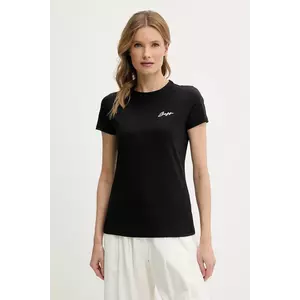 BOSS Orange tricou din bumbac femei, culoarea negru, 50541343 imagine