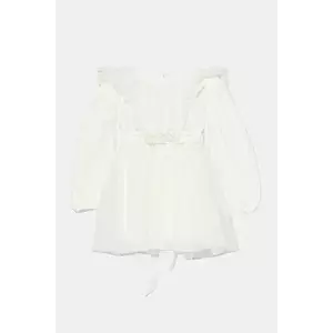 Jamiks rochie bebe GOLDIE culoarea alb, mini, evazati, JWH027 imagine