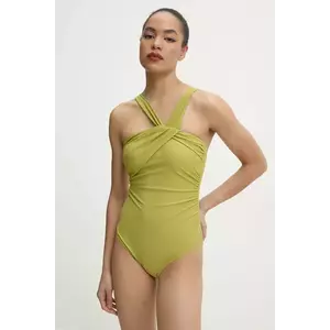 Answear Lab costum de baie dintr-o bucată culoarea verde, cupa usor rigidizata imagine
