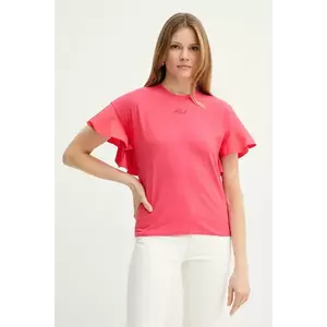 Karl Lagerfeld tricou din bumbac femei, culoarea rosu, A2W17063 imagine