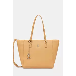 U.S. Polo Assn. geantă Jones culoarea bej, BEUJE8657WVP imagine