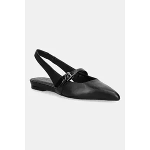 Marc O'Polo balerini de piele PENELOPE 2A culoarea negru, cu toc deschis, 50318781101100 imagine