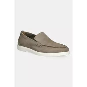 Marc O'Polo mocasini din nubuc LAURO 6C bărbați, culoarea gri, 50326933201210 imagine